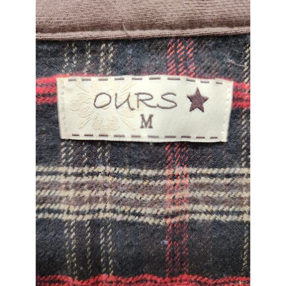 Ours Cotton Sleeveless Full Zip Jacket Size M Brown Exposed Seams Boho Outdoors - Picture 4 of 10